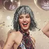 Perruque Disco Lamée Argent   Accessoire Soirée Années 80
