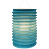 Lampion cylindrique 16cm Bleu