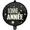 ballon aluminium bonne année noir 45cm