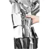 Non communiqué rideau de fête carrés scintillants 2x1m argent - cda 36754
