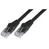 MCL Cordon de brassage - RJ45 CAT 6 U/UTP - 5 m - Noir