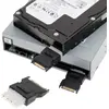 MCL Adapteur D'Alimentation SATA Molex 5 1/4 Molex 5.25 FM 15-pin SATA M Noir - Neuf