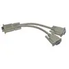 MCL - Adaptateur en câble VGA HD15 mâle / femelle / femelle - 40 cm