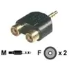 MCL Adaptateur A/V - Doré Connecteur