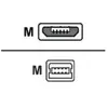 MCL MC922AHB-1M câble USB USB 2.0 USB A Micro-USB B Noir