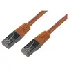 MCL Samar FCC6BM-0.5M/O Cordon de brassage RJ45 CAT 6 F/UTP 50cm Orange