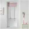 DOUCEUR D'INTERIEUR Store droit passe tringle 60 x 150 cm polyester uni dentelle femina Dragee