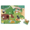 Puzzle Tactile Foret Multicolore