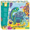 Juratoys Kit créatif - Janod - Mosaïques Dinosaures - Jaune - 8 tableaux - 1400 mosaïques en mousse