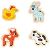 4 puzzles évolutifs MULTICOLORE Janod