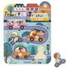 Puzzle en bois Dans la ville MULTICOLORE Janod