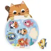 JANOD Puzzle en Bois Éducatif 6 Pièces sur le Thème de l'Aquarium - Neuf