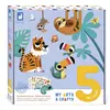 Janod - My Arts & Crafts - Gommettes Et Décors 5 Tableaux - Kit Loisir Créatif Enfant - Dès 5 ans