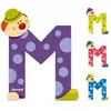 JANOD Lettre décorative Clown M en bois