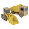 Jouet en bois Janod Bolid Camion benne et pelleteuse