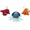Janod Lot de 3 éponges de bain barboteurs marins