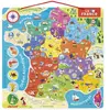 Juratoys Puzzle Magnétique Éducatif de France - 93 Pièces pour Enfants - Neuf