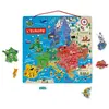 Juratoys Janod - Puzzle Carte De L’europe Magnétique En Bois - 40 Pièces