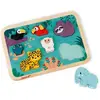 Janod Puzzle Chunky Bois « Jungle » - Puzzle Premier Age - Dès 18 mois