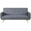 Concept-Usine Berlin Gris : Canapé Scandinave Convertible 3 Places Gris