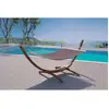 CONCEPT USINE Hamac chocolat + support bois 3,15 m 1 personne toile poly-coton LAGOA