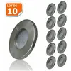 10X Spots led Encastrables Alu Brossé Etanche IP44 Pour Salle de Bain ...