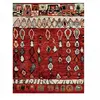 UNAMOURDETAPIS Tapis berbère 200x290 tissé motifs tribaux SUVE rouge 200 x 290 cm