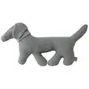 Non communiqué Peluche en coton tricot - Doudou chien Teckel gris