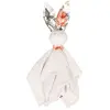 Sevira Kids Doudou Plat Lapin Néo Vintage Néo Vintage Imprimé Floral, Be
