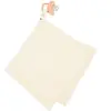 Sevira Kids Doudou lange attache tétine en gaze de coton, Jeanne Écru  40 x 40 cm TU