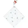Sevira Kids Doudou Lange Attache Tétine En Gaze De Coton Blanc Imprimé Bleuet
