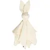 Sevira kids Doudou Lapin  en gaze de coton, Jeanne Écru  50 x 50 cm TU