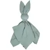 Sevira Kids Doudou Lapin  en gaze de coton, Jeanne Vert de gris  50 x 50 cm TU