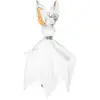 Sevira Kids Doudou lapin  en gaze de coton, Safari Blanc  50 x 50 cm TU