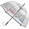 Smati Parapluie transparent, long et automatique, Paris TU