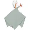 Sevira Kids - Doudou lapin attache tétine en gaze de coton Safari Blanc TU