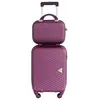Valise cabine et Vanity XS  Alistair - Collection Iron - 4 roues - ABS ultra résistant - Noir