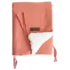 Domiva 1000811 COUVERTURE FLUFFY 75X100 TERRACOTTA AVEC ATTACHE POUSSETTE