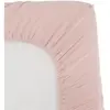 drap housse lange - domiva - 60x120 cm - vieux rose - gaze de coton