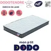 Mon P'tit Dodo Matelas bébé hypoallergénique déhoussable Blanc 60x120x10 cm