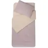 DOMIVA - PARURE DE COUETTE 100X140 + TAIE 40x60 cm POUDRE/NUDE