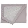 Domiva Couverture double face esprit enchanté - Lilas - 75 x 100 cm