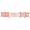 Domiva - Tour de lit Lapinou - Microfibre 100% Polyester - Adaptable - Rose - 30 x 180 cm