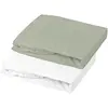 Lot 1 Alèse Pu + 1 Drap Housse VERT Mon P'tit Dodo