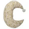 Coussin Lune à Pompons BEIGE Domiva