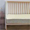 Domiva Drap housse Jersey enfant imprimé savane Jaune 60x120 cm