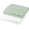 Lot 1 Alèse Pu + 1 Drap Housse VERT Mon P'tit Dodo