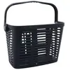 P2R Panier Avant Plastique Noir Avec Anse Fixation 60mm Systeme Clips (Avecadaptateur 22-26-32) - Poids Max 5 Kgs