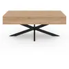 Idomya - Table basse Spider avec plateau relevable bois et pieds crois...