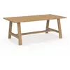 Idomya - Table basse Gustave effet chevron bois - 110x55x40 cm OS